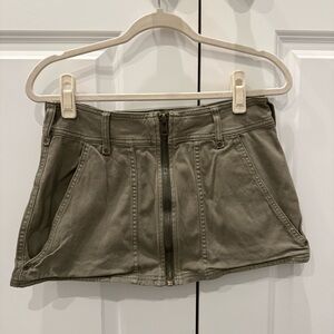 Free People Mini Skirt with Front Zipper